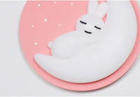 LED осветително тяло Pink Sleepy Bunny Еквивалент 300W Дистанционно