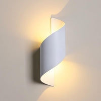 LED аплик за външен монтаж 10W бяла спирала