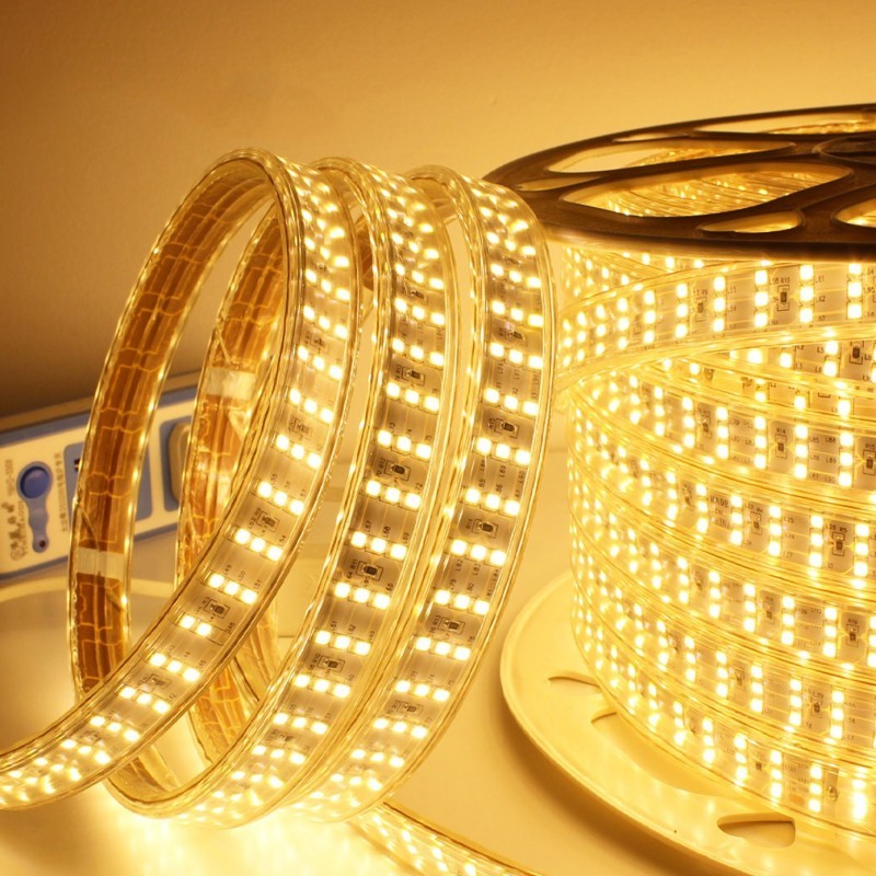 Комплектна лента LED 2835 3 реда 220V - 22W/ML