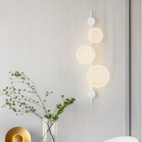 LED аплик 40W TRIPLE ROUND WHITE 3 функции