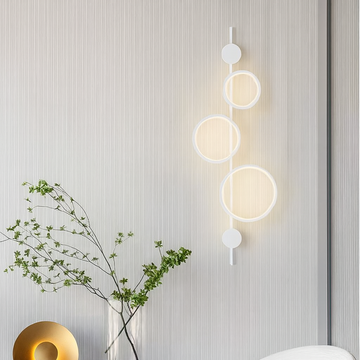LED аплик 40W TRIPLE ROUND WHITE 3 функции