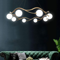 Lustra Abajur MAT GOLD Rotunda 8xG9 60cm AURIE / ABAJUR Chandeliers