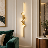 LED стенен аплик BEZY Златист 80 cm