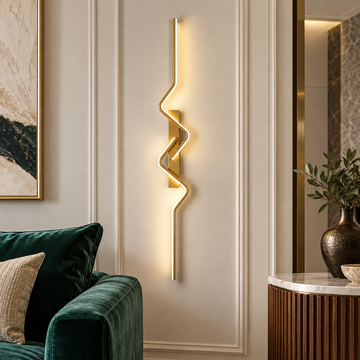 LED стенен аплик BEZY Златист 80 cm