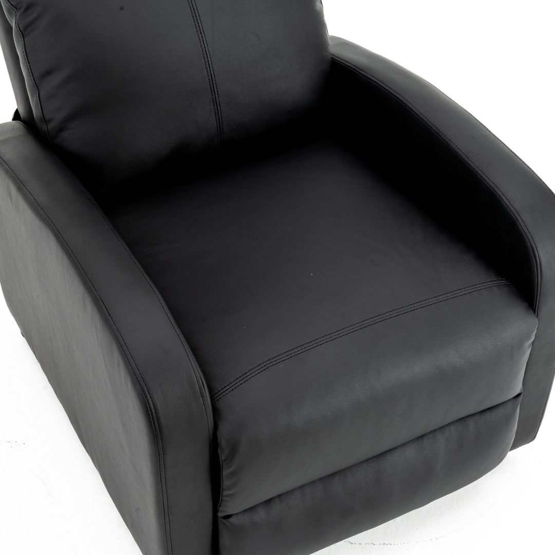 Релакс фотьойл с механизъм Recliner, текстил жълт