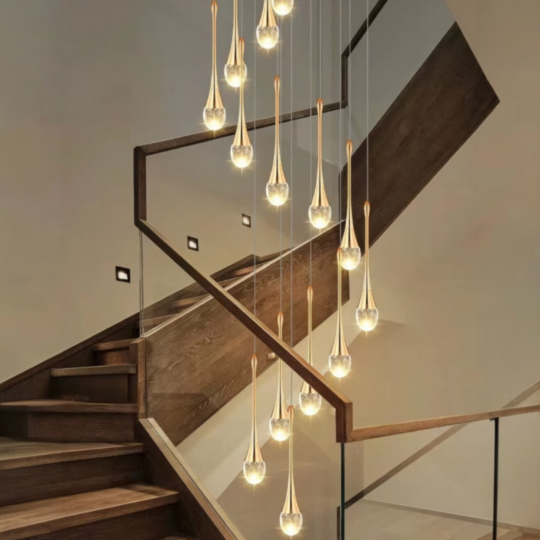 LED осветително тяло Luxury Crystal Flowing Tears