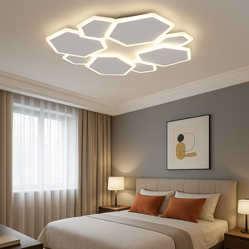 LED осветително тяло VERRA Hexagons 3 функции Еквивалент 650W Дистанционно
