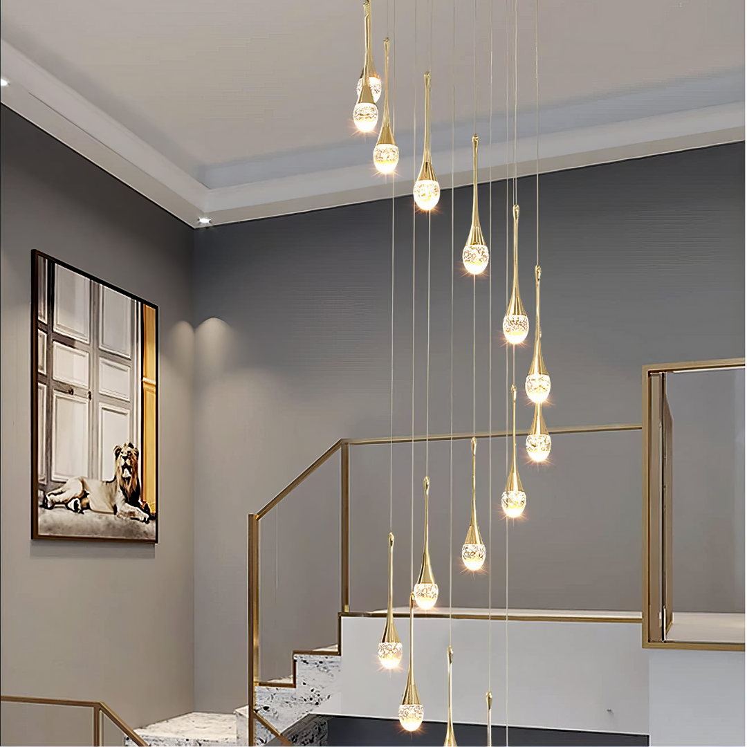 LED осветително тяло Luxury Crystal Flowing Tears