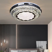 Осветително тяло LED Cristal Silver Halo Еквивалент 600W Дистанционно