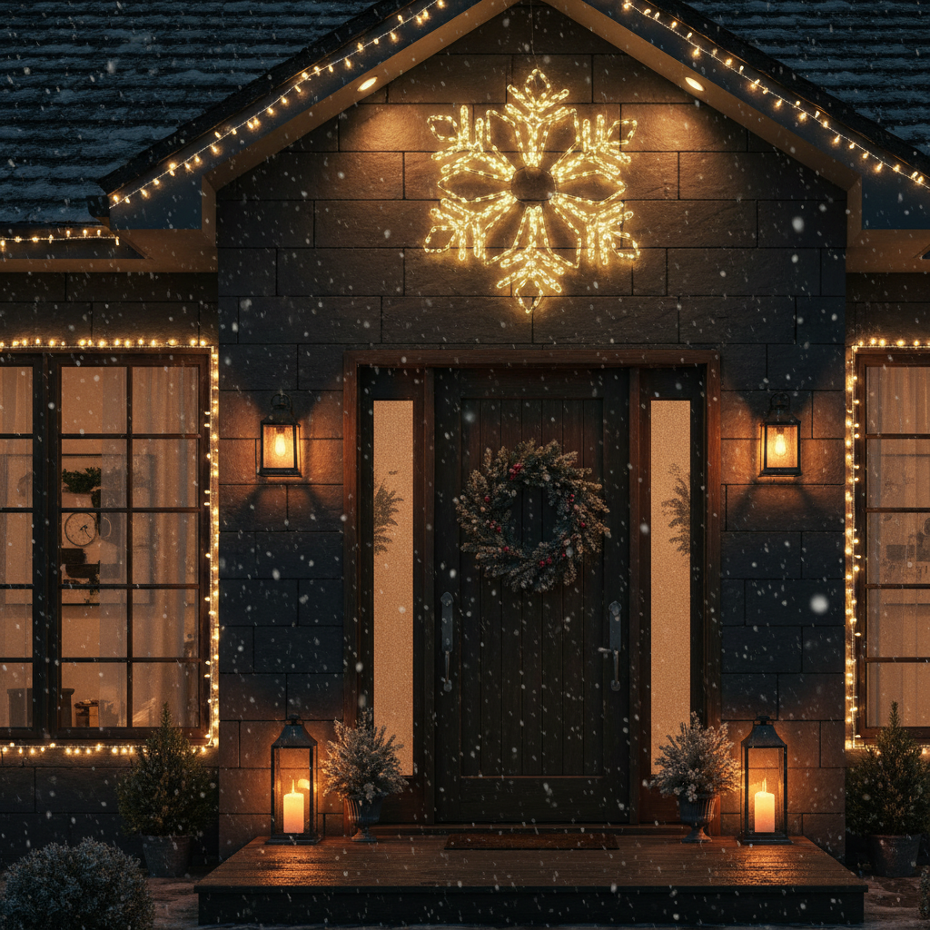 Декоративна LED Снежинка Starfell 60x60cm IP44
