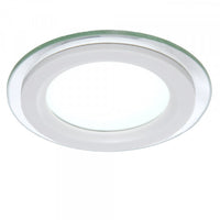 LED спот 6W Кръгъл Мат Стъклен Ринг / ⌀96mm / Вграден