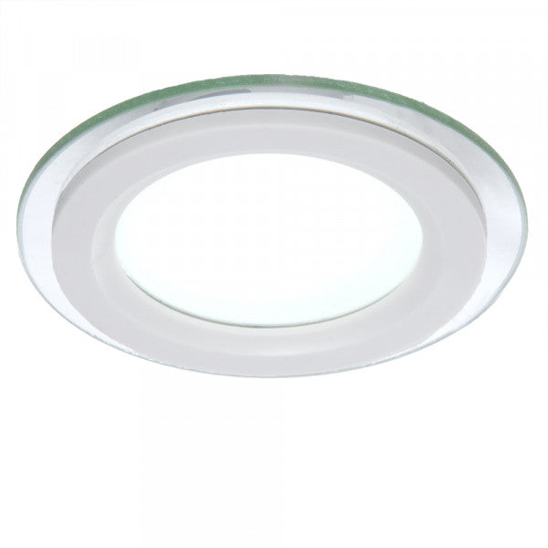 LED спот 15W Кръгъл Мат Стъклен Ринг / ⌀200mm / Вграден