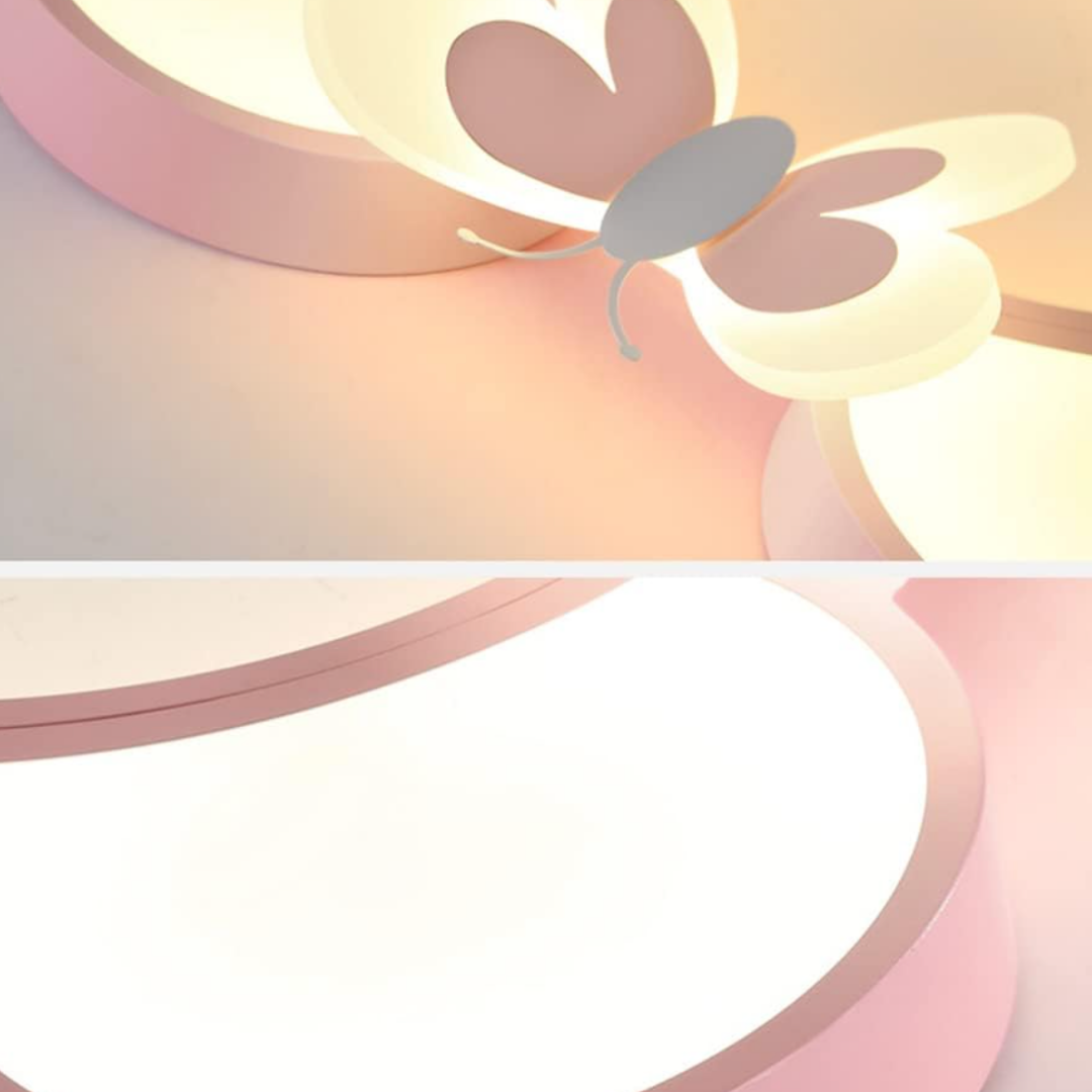 Lustra LED 80W Lovely Minnie Telecomanda 5578 ALB/ROZ / 50CM / KIDS Lighting Fixtures