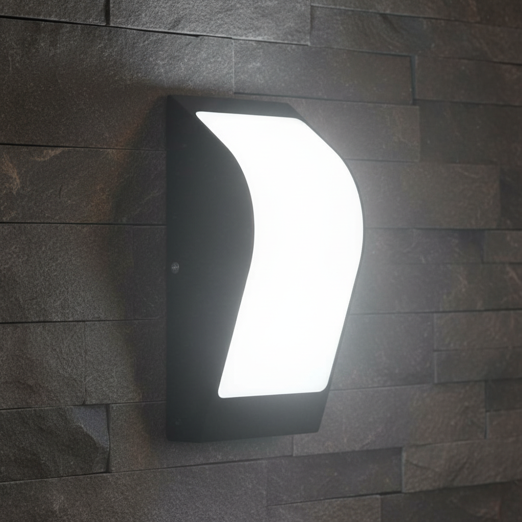 LED аплик 12W LUMETTA за външен монтаж, черна