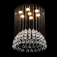 LED полилей Cristal Crysta 7x5W Silver 50CM Еквивалент 300W