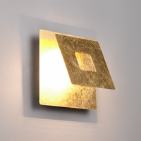 LED аплик Luxury Square Gold LEANO