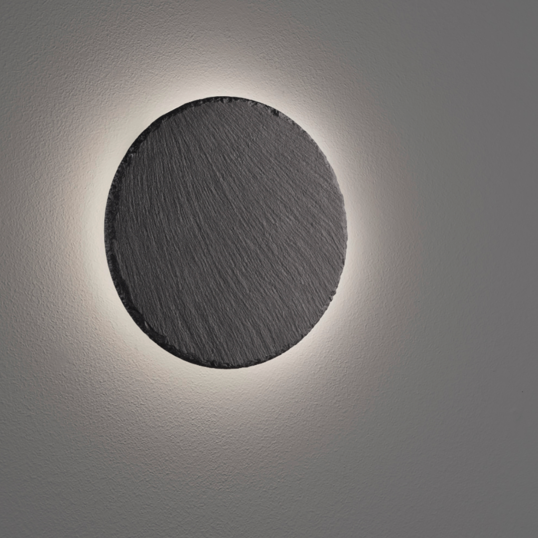 Аплик LED 9W Black RAVEN Stone Effect