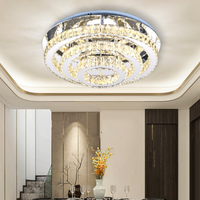 LED осветително тяло Cristal Exquisite Round Еквивалент 800W с дистанционно