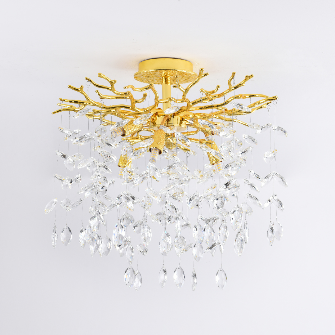 Lustra LED Gold 6XG9 KLARA AURIE / MINIMALIST DESIGN Lighting Fixtures