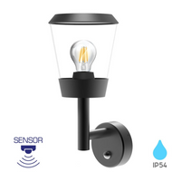 Aplica Felinar PARIS cu Senzor NEAGRA Wall Light Fixtures