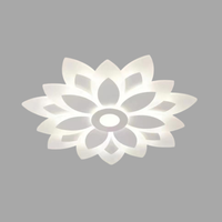 Lustra LED Aplicata Brilux White Echivalent 550W Telecomanda Lighting Fixtures