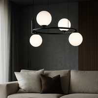 Lustra Abajur Avero 4xG9 BLACK NEAGRA / ABAJUR Chandeliers
