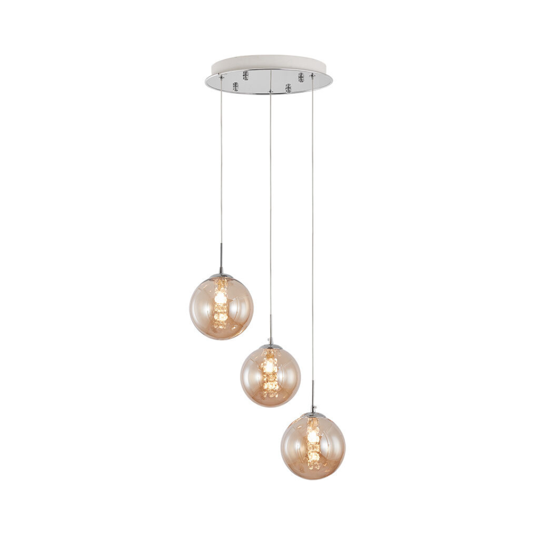 Lustra Abajur Suspendata 3xG9 White ALBA / ABAJUR Chandeliers