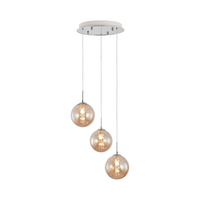 Lustra Abajur Suspendata 3xG9 White ALBA / ABAJUR Chandeliers