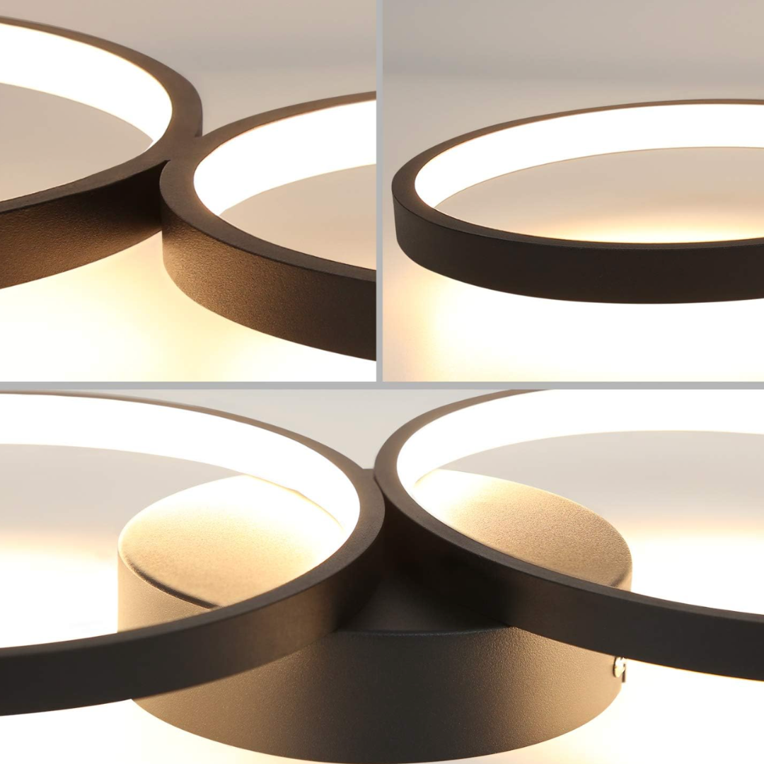 LED осветително тяло PREMIUM RONDO Black Еквивалент 500W Димиращо