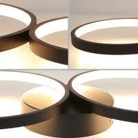 LED осветително тяло PREMIUM RONDO Black Еквивалент 500W Димиращо