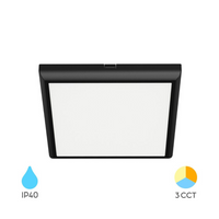 LED плафон за баня 20W 22.5cm Square IP40 3 вида светлина еквивалент 200W