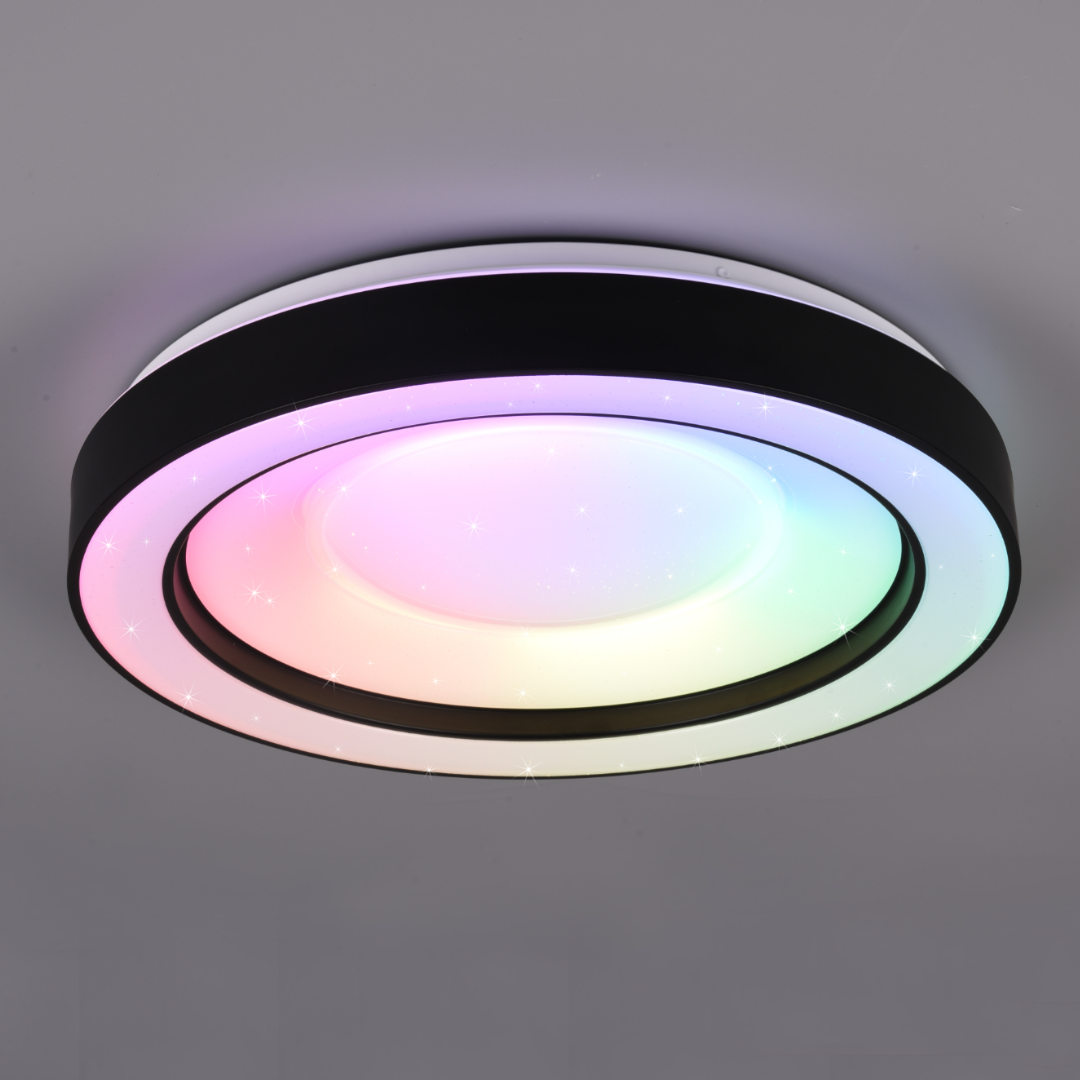 LED осветително тяло ARCO Black RGB-CCT Еквивалент 200W Дистанционно управление