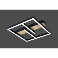 Lustra LED Zenn Telecomanda Wifi 2.4G Black 3 Culori G4218 NEAGRA / SQUARE DESIGN Lighting Fixtures