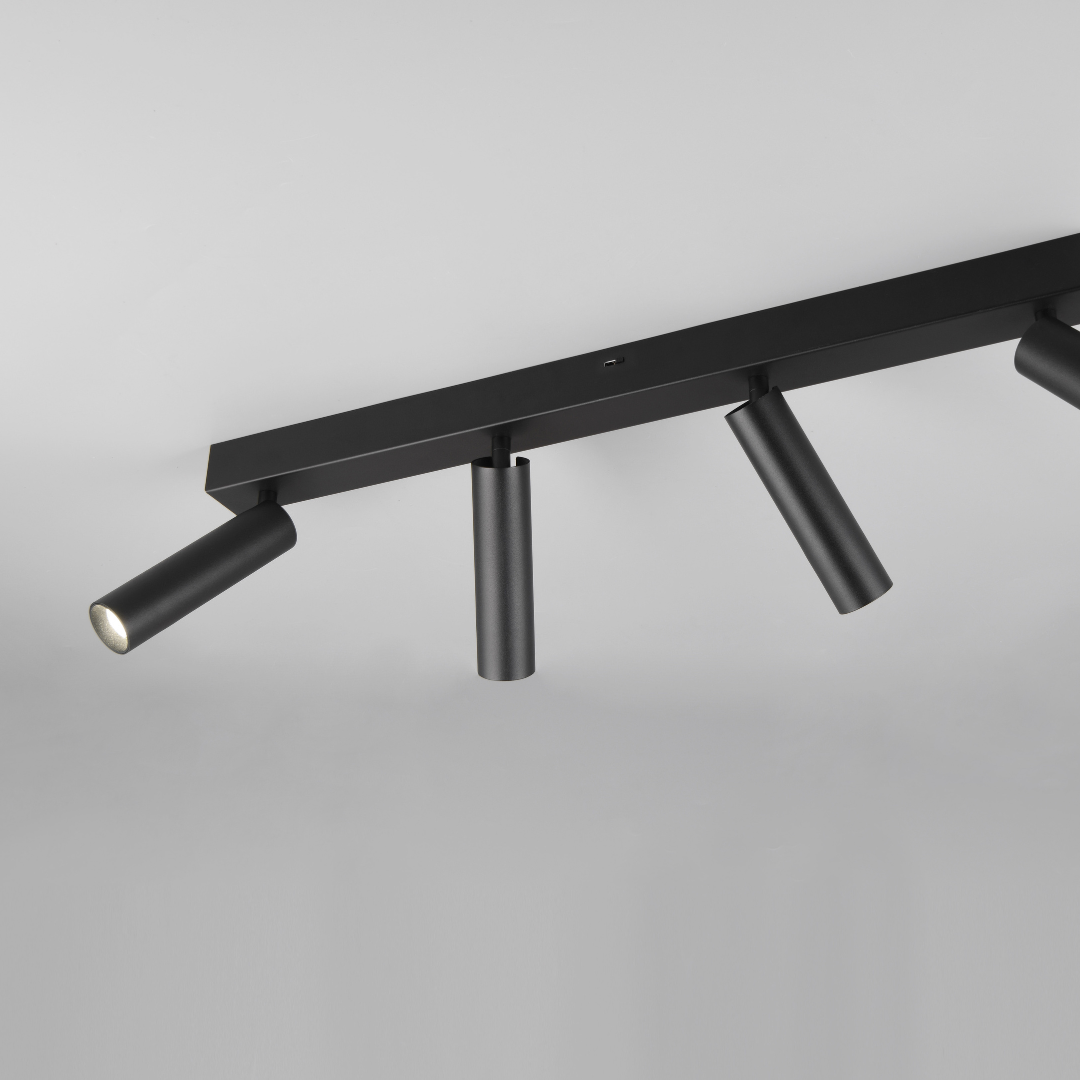 LED осветително тяло с 4 регулируеми спота AMBALA Black