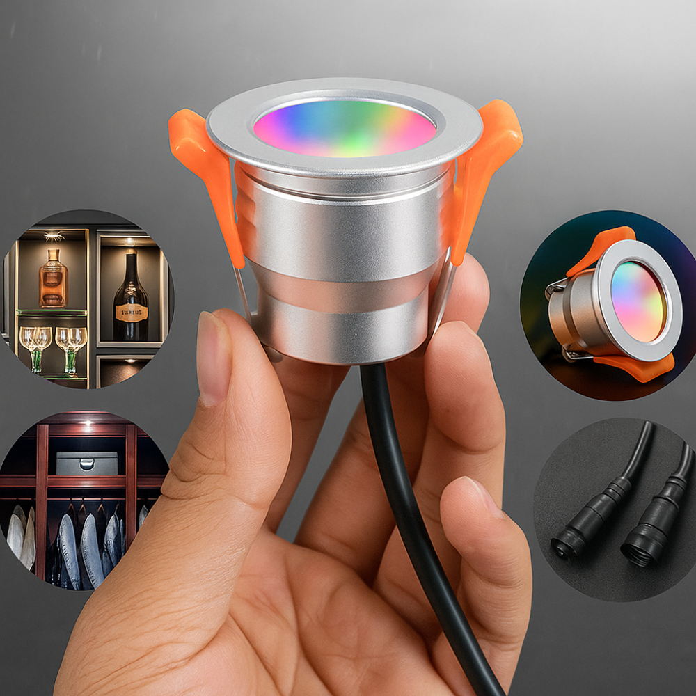 LED спот RGB 3W MIBOXER вграден IP66 Еквивалент 30W
