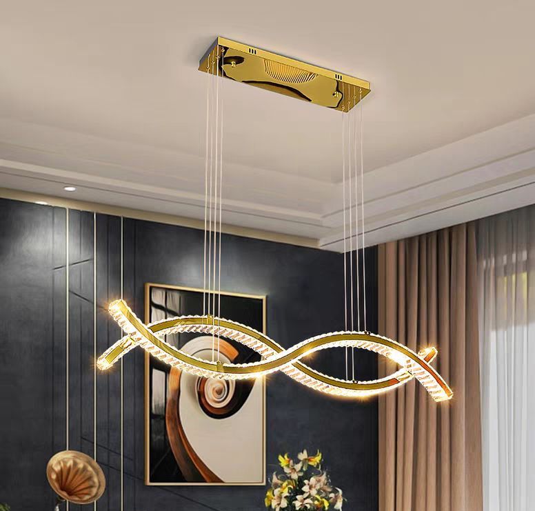 Осветително тяло LED висящо Voltra Gold еквивалент 500W с дистанционно