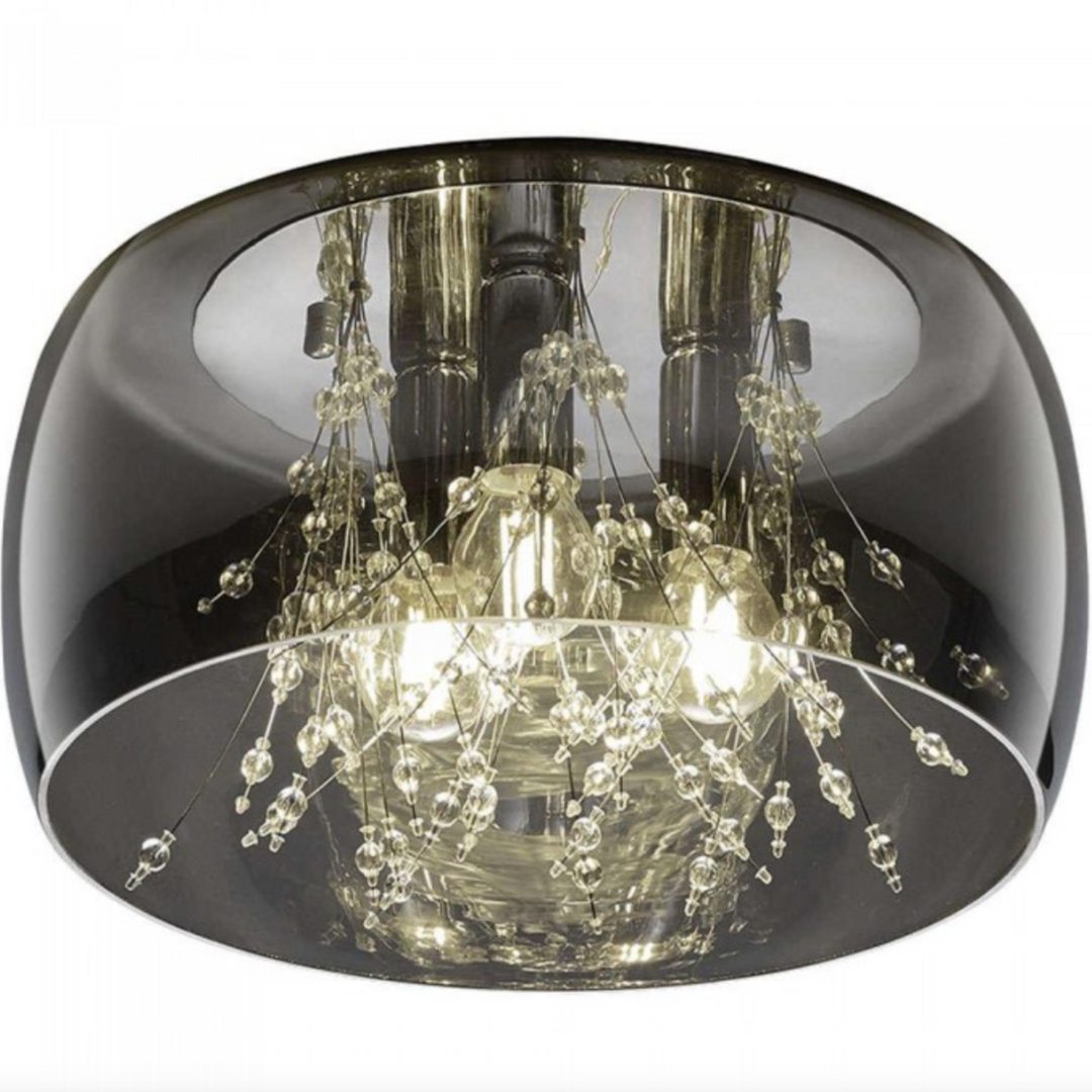 Lustra Chrome 3xE14 ShinePulse 28W ARGINTIE / ABAJUR Chandeliers