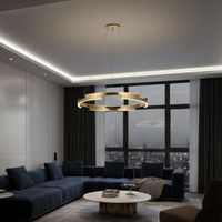 LED осветително тяло висящо Gold, еквивалент 520W, с дистанционно