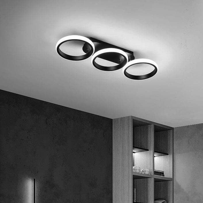 LED осветително тяло 54W ENZO CIRCLE BLACK Еквивалент 300W
