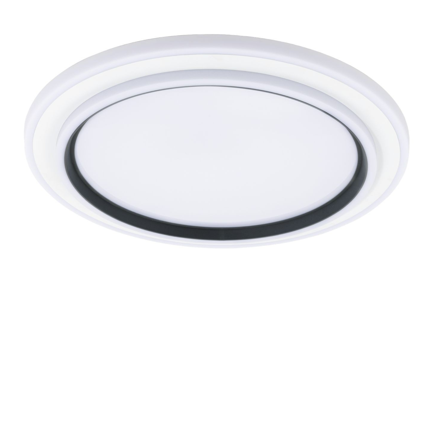 LED плафон Sparkle Бял+Черен, 46cm, 3 вида светлина, Еквивалент 300W