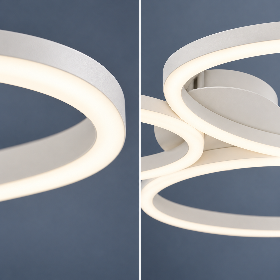 LED осветително тяло за таван DIVI White, еквивалент 430W, с дистанционно