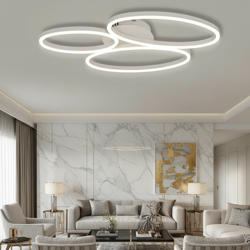 LED осветително тяло за таван DIVI White, еквивалент 430W, с дистанционно