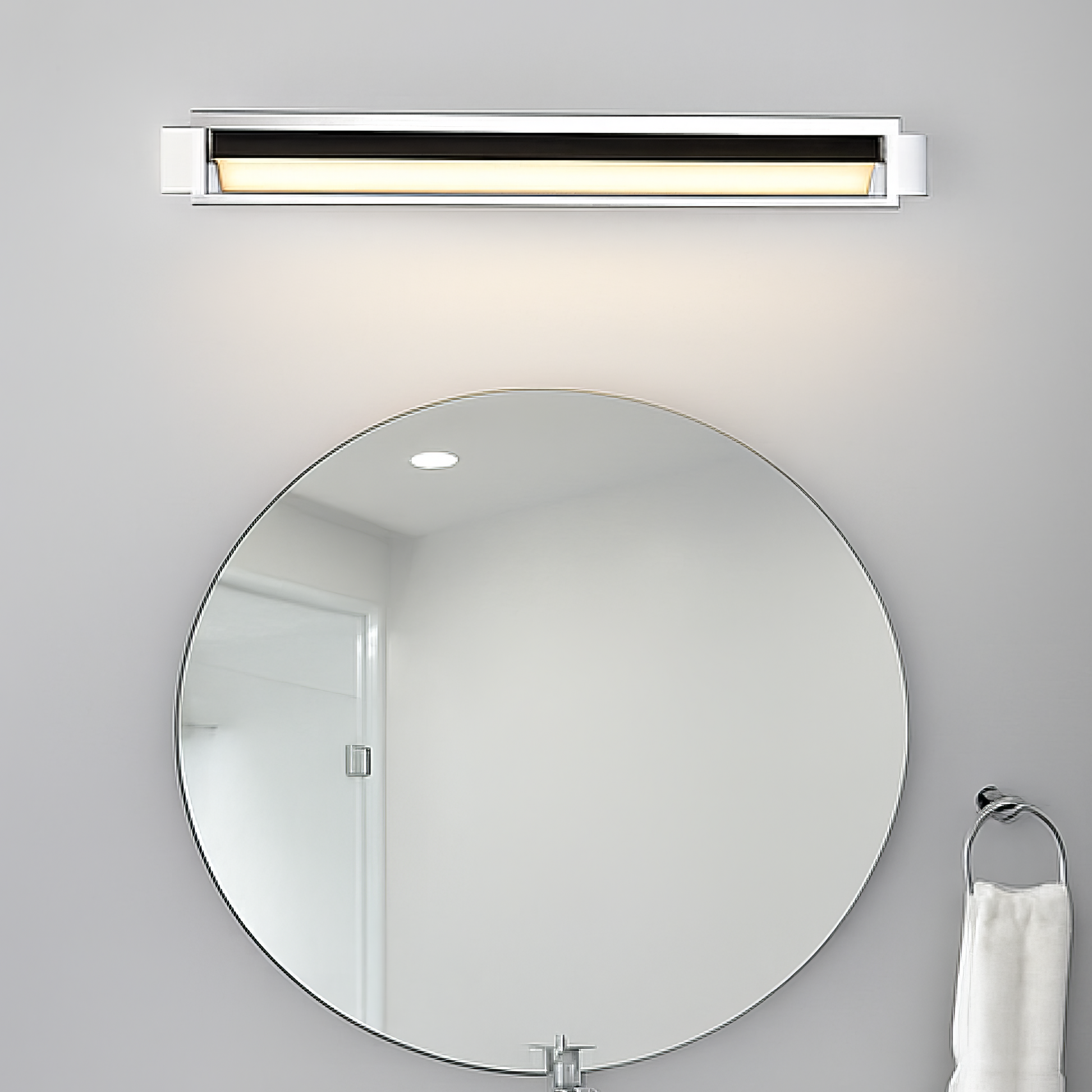 LED аплик за баня CCT димируем IP44 FABRIZIO, ориентиращ се
