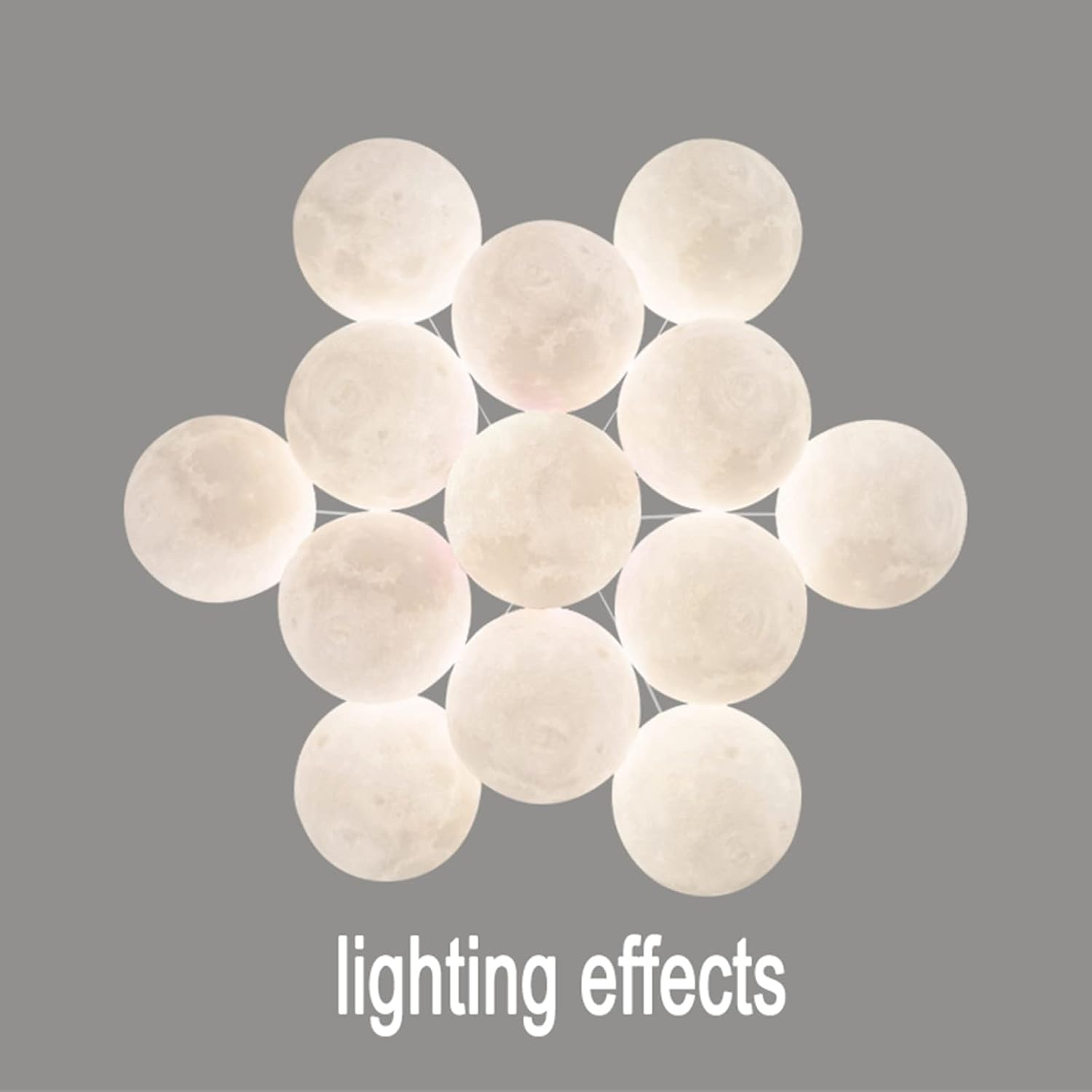 LED осветително тяло Abajur GOLD Moonlight 7xE27/13xE27