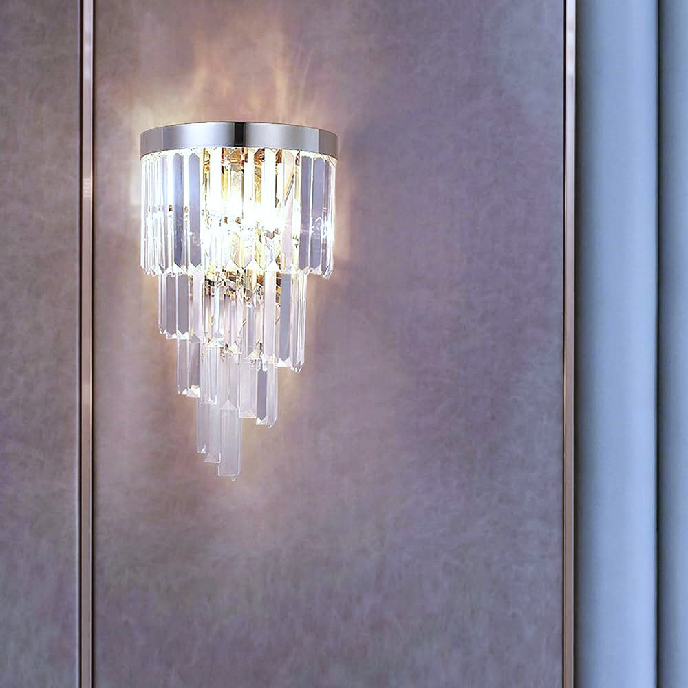Аплик за стена Cristal Dark Chrome Luxury