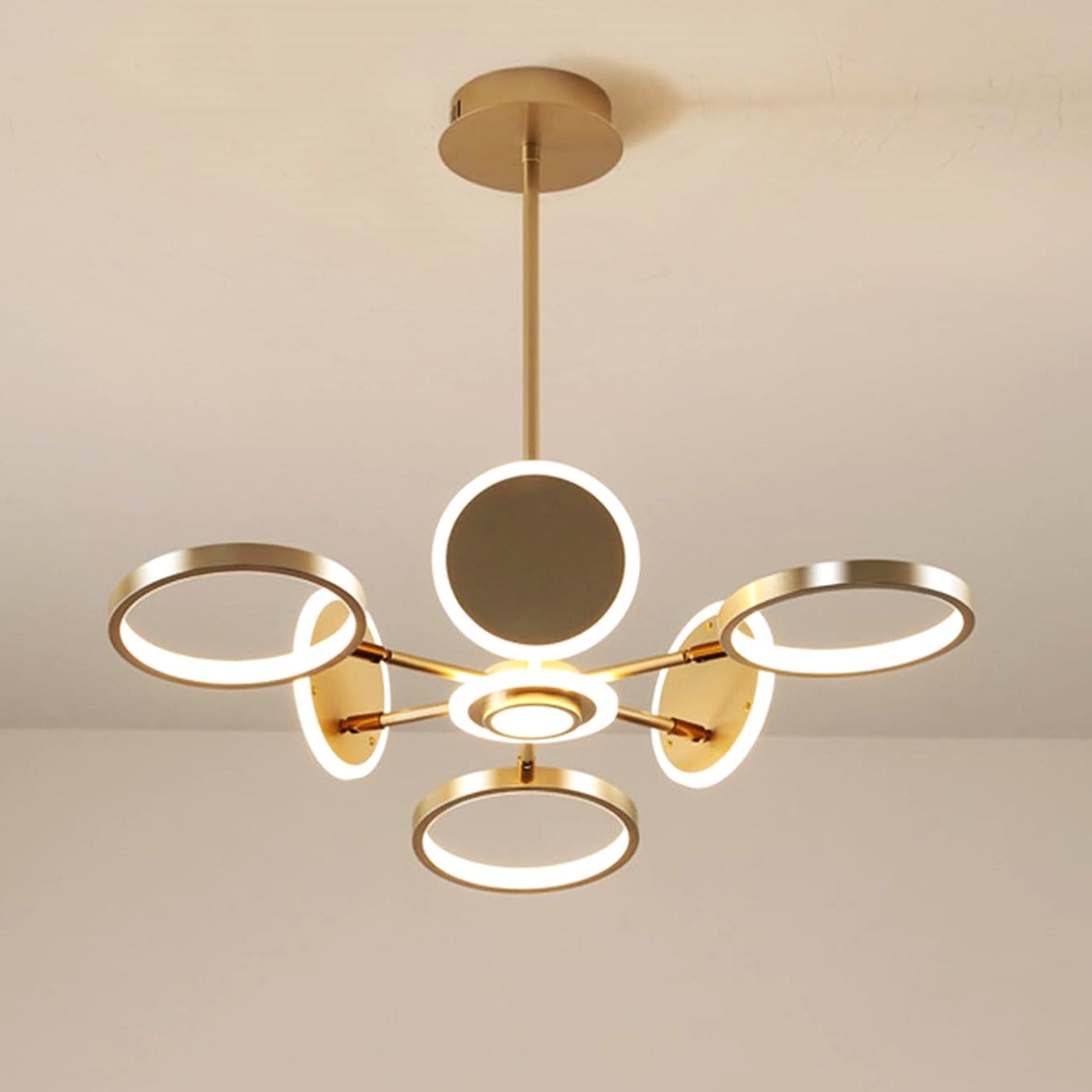 LED осветително тяло Gambit Gold 3+3+1 Регулируеми рамена Еквивалент 500W Дистанционно