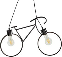 Осветително тяло винтидж BIKE Black 2xE27