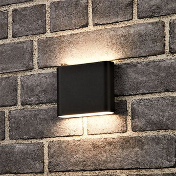 LED аплик 6W TANIA за външен монтаж, черна