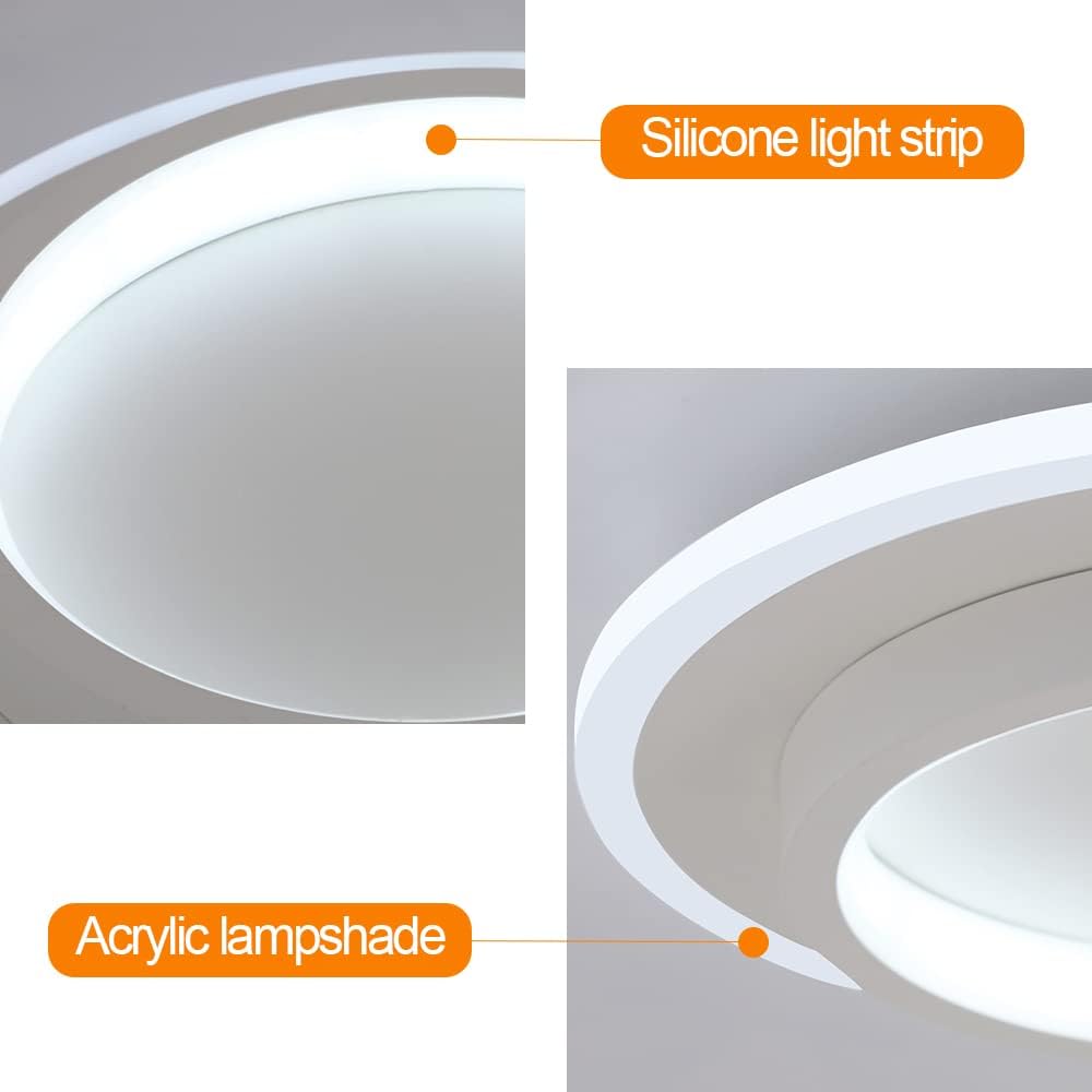 LED осветително тяло LOKI ROUND Бяло Еквивалент 200W