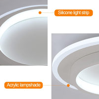 LED осветително тяло LOKI ROUND Бяло Еквивалент 200W